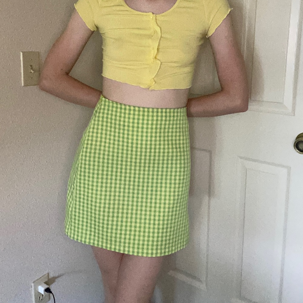 Yellow and green skirt